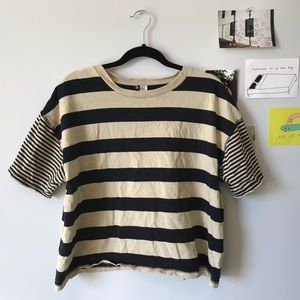 BDG boxy striped tee